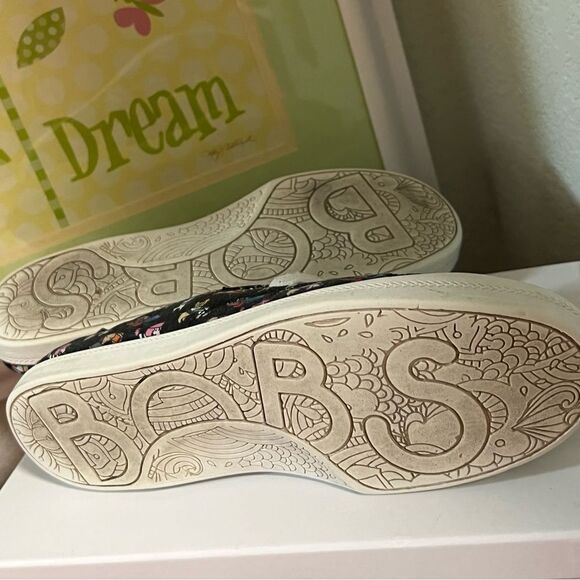 Sketchers Bob’s Black Slip On Sneakers Size 8.5 #BOB3 - Picture 6 of 8